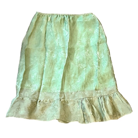 ✨WORLD OF MY OWN NYC✨Paisley Satin Ruffle Skirt - Picture 1 of 5